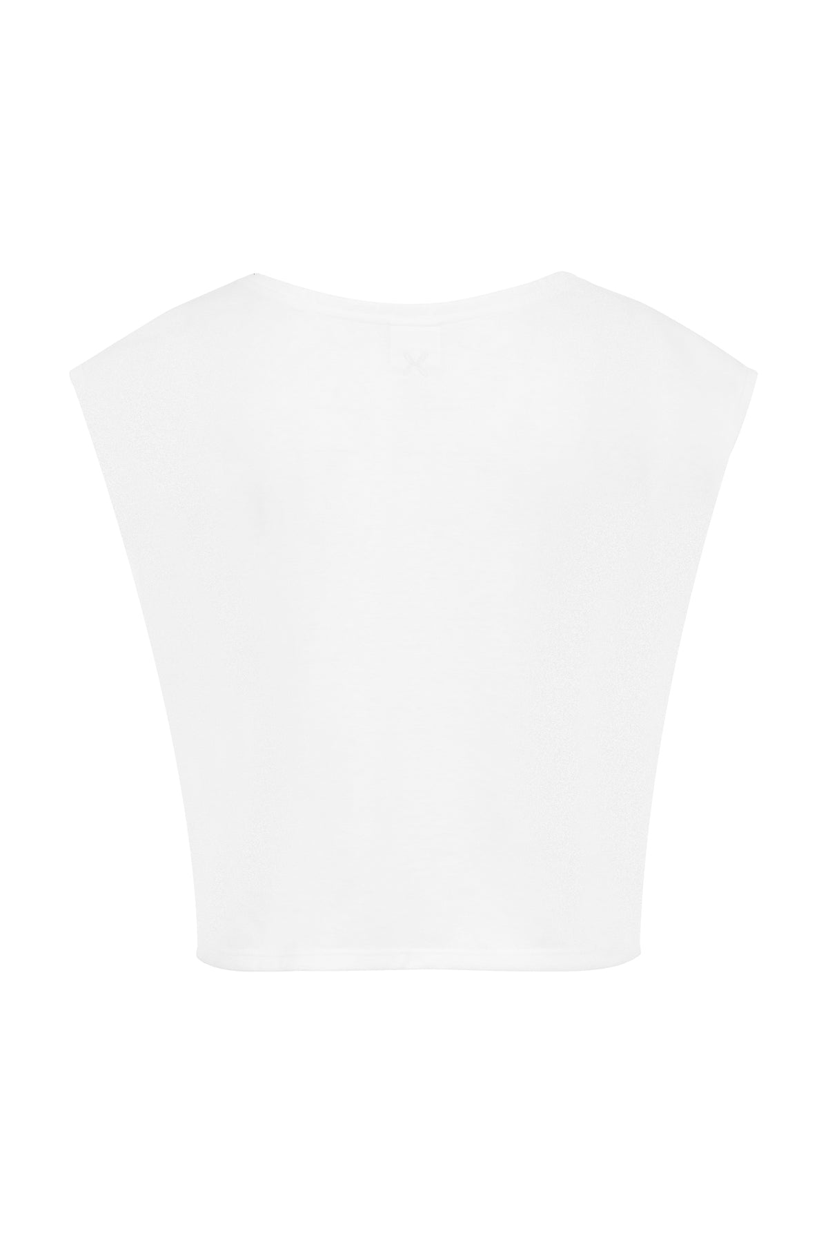 Cropped Dance Vest - Diamond White