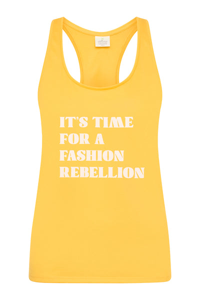 Racer Tank with Print - Sunshine